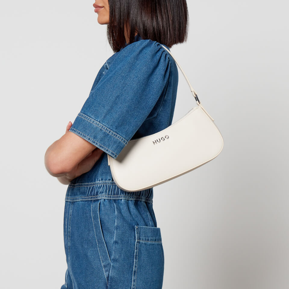 HUGO Chris Faux Leather Small Hobo Bag