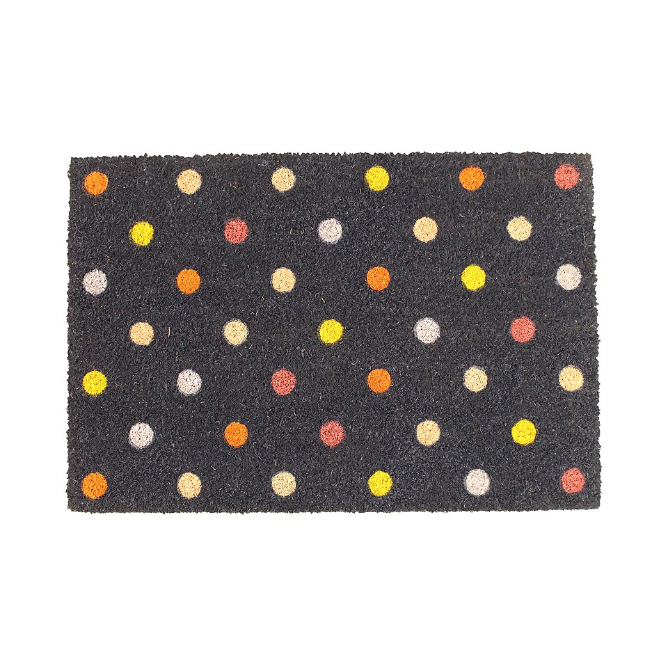 Spots Coir Doormat - 39 x 59cm