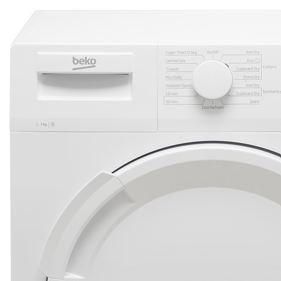 Beko DTLCE70051W 7Kg Condenser Tumble Dryer - White