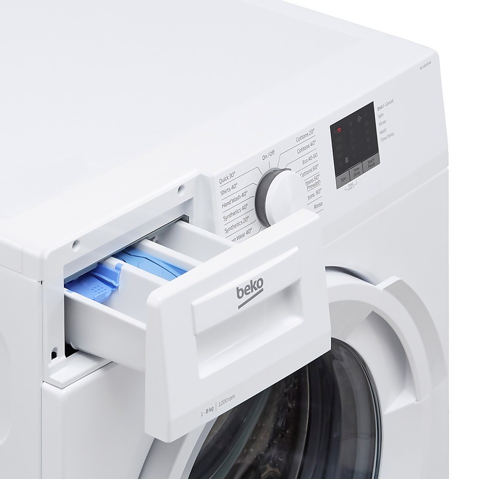 Beko WTL82051W 8Kg Washing Machine with 1200 rpm - White