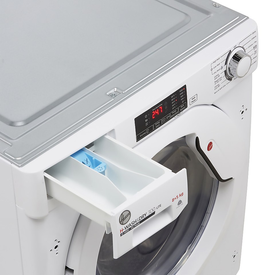 Hoover HBD485D1E/1 Integrated 8Kg / 5Kg Washer Dryer with 1400 rpm - White