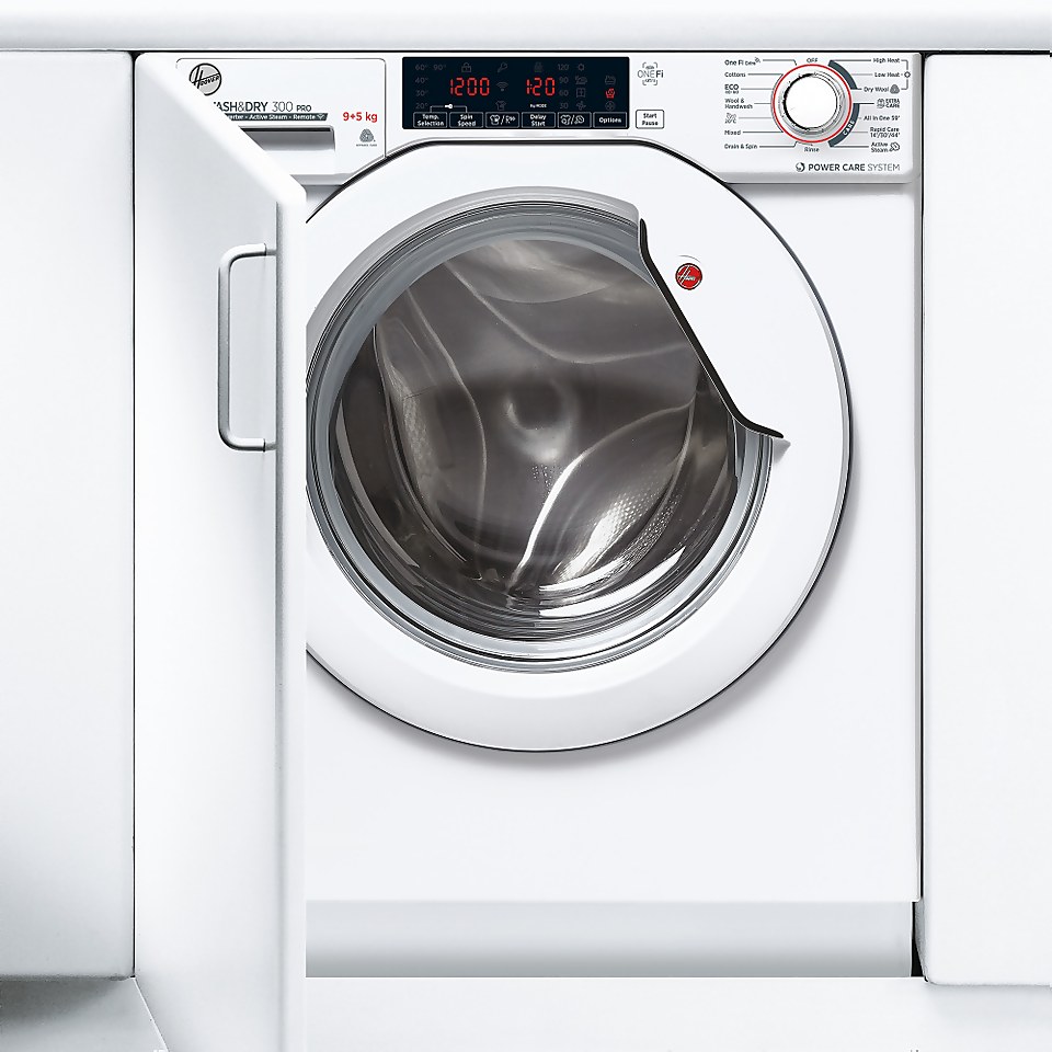 Hoover H-WASH 300 HBDOS695TAME 9Kg / 5Kg Washer Dryer with 1600 rpm - White