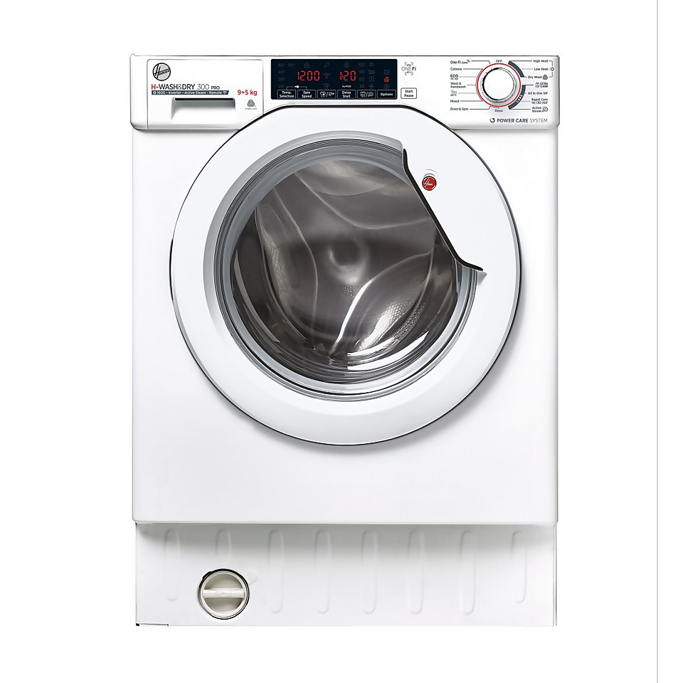 Hoover H-WASH 300 HBDOS695TAME 9Kg / 5Kg Washer Dryer with 1600 rpm - White
