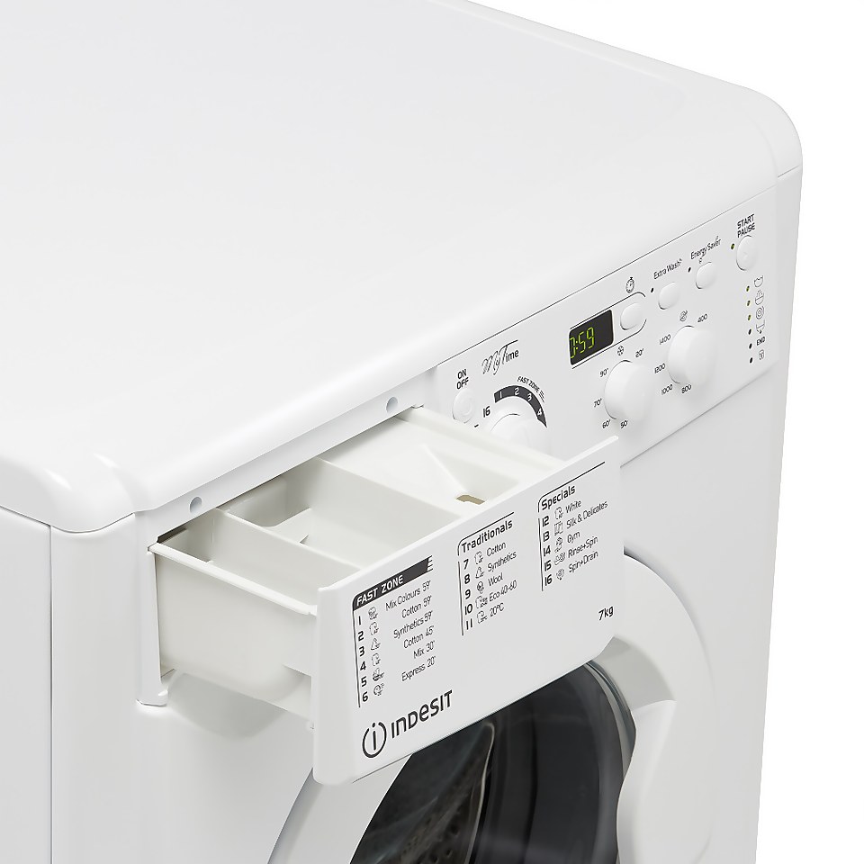 Indesit My Time EWD71453WUKN 7Kg Washing Machine with 1400 rpm - White