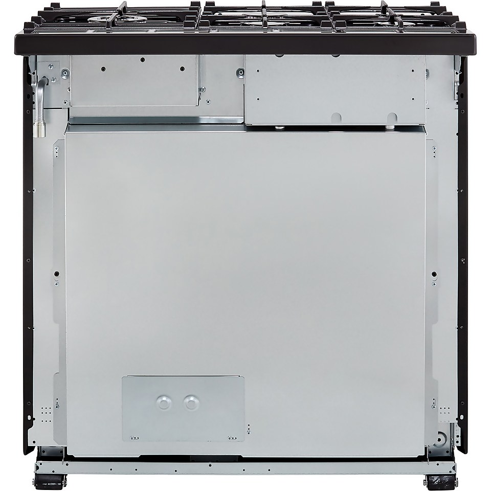 Rangemaster Toledo + TOLP90DFFGB/C 90cm Dual Fuel Range Cooker Black