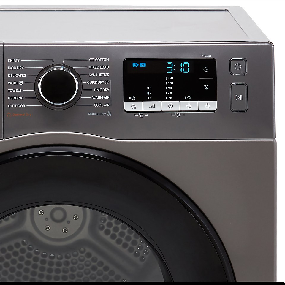 Samsung Series 5 OptimalDry™ DV80TA020AX 8Kg Heat Pump Tumble Dryer - Graphite