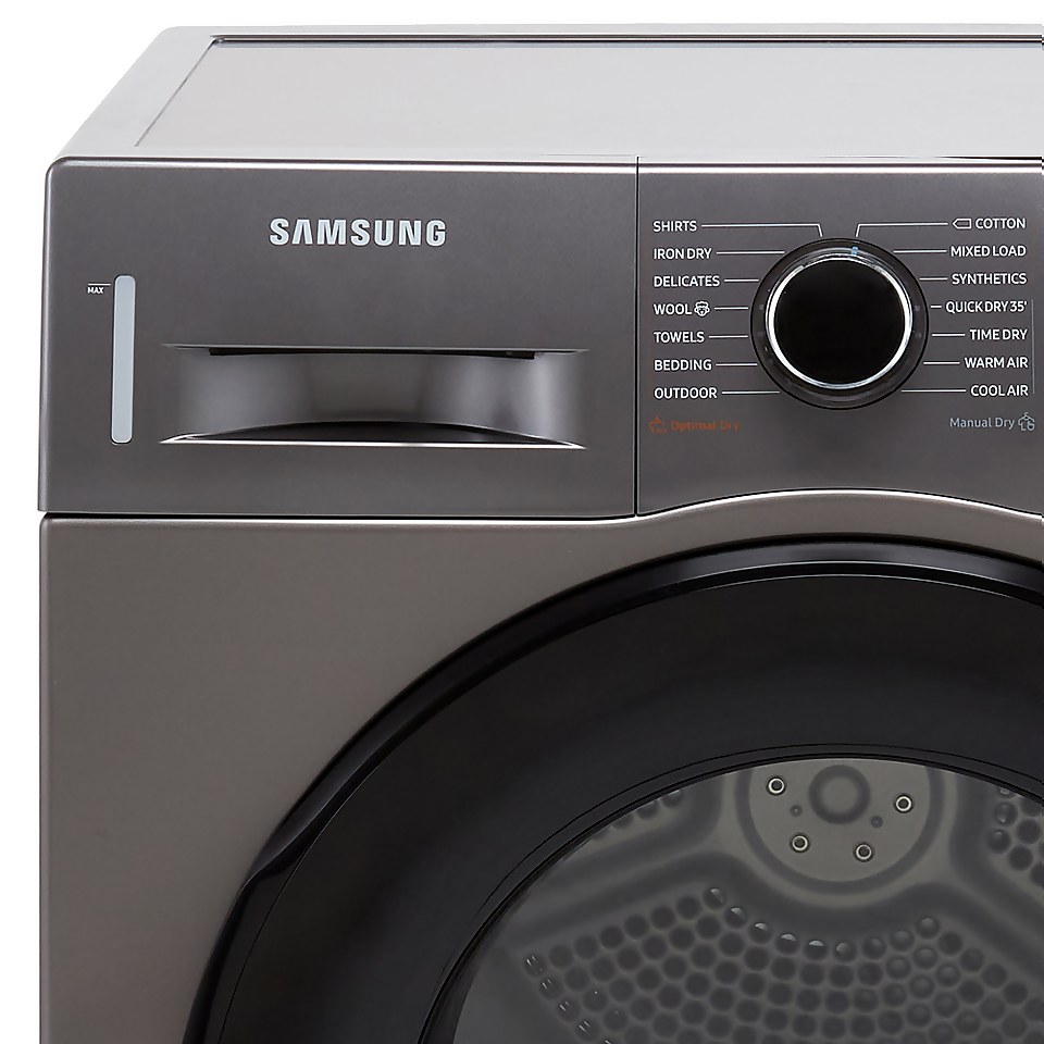 Samsung Series 5 OptimalDry™ DV80TA020AX 8Kg Heat Pump Tumble Dryer - Graphite