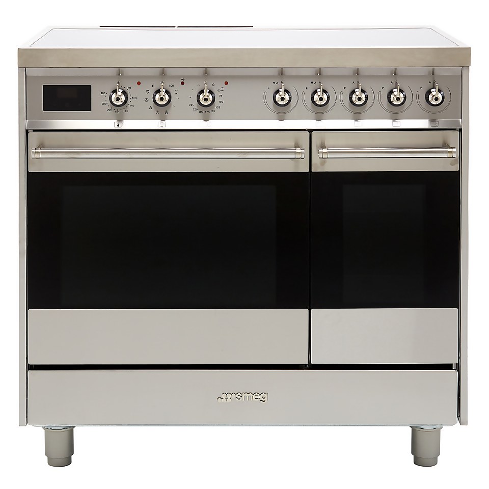 Smeg Classic C92IPX9 90cm Electric Range Cooker with Induction Hob - Stainless Steel