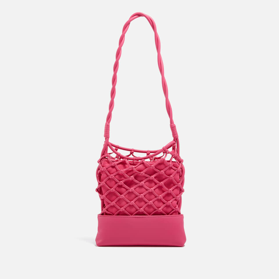 Love Moschino Net Detail Mini Jersey Tote Bag