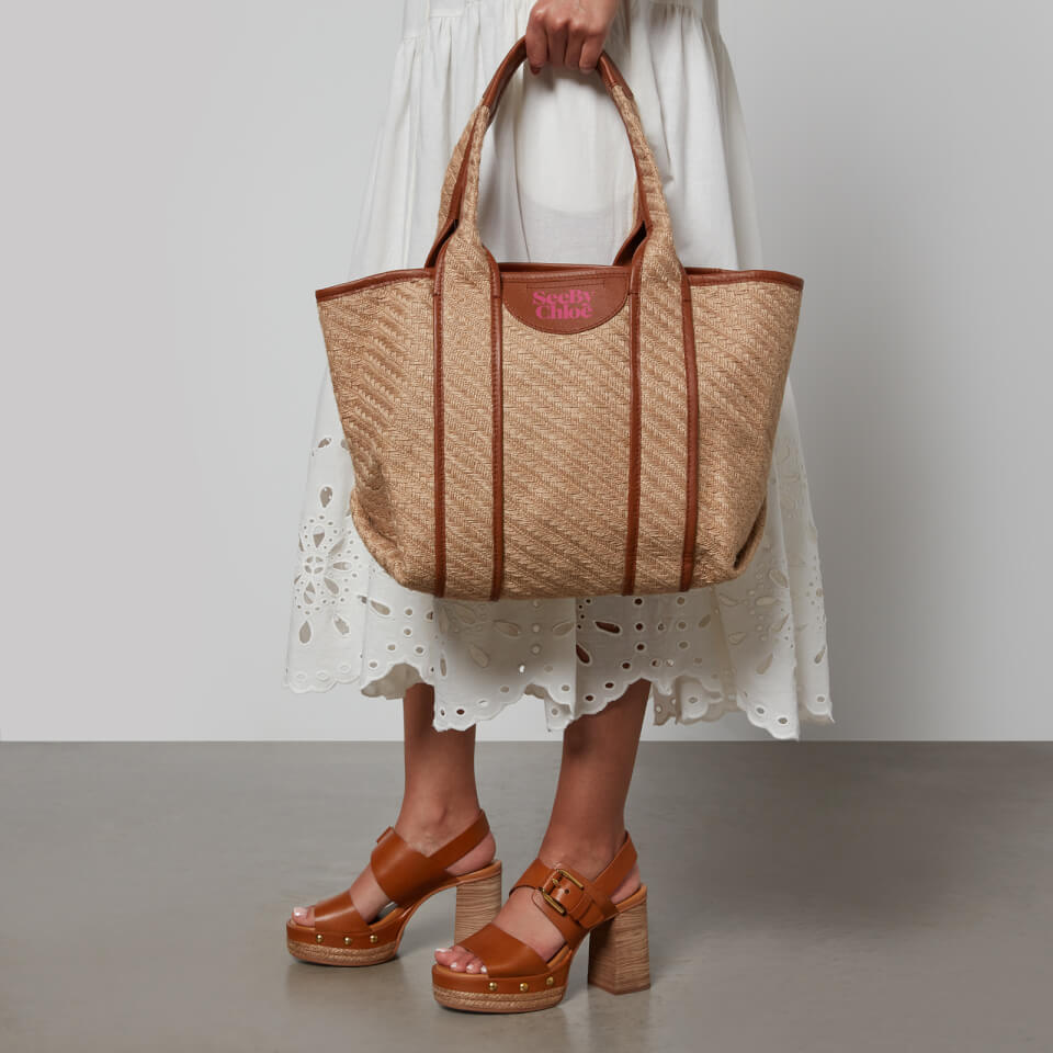 See By Chloé Laetizia Small Jute Tote Bag