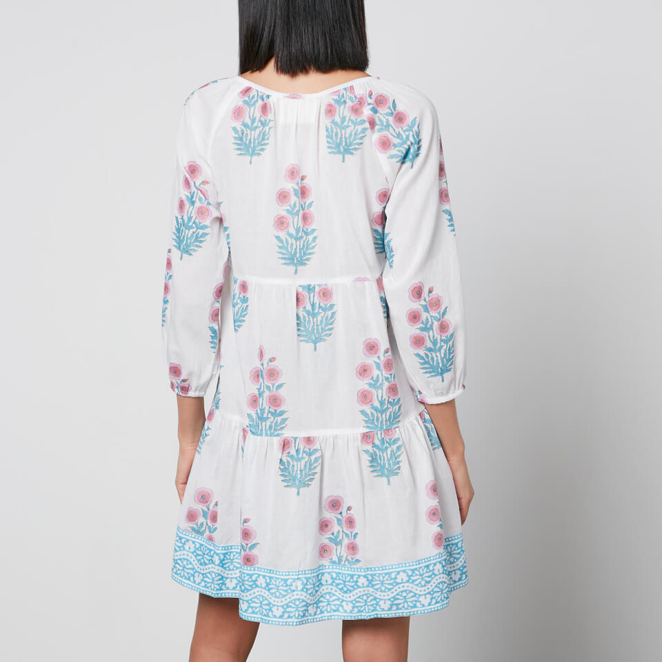 行列のできるレビュー商品、集めました。高評価アイテム Floral-Print Priya Blockprints SZ Cotton-Gauze S - Dress トップス