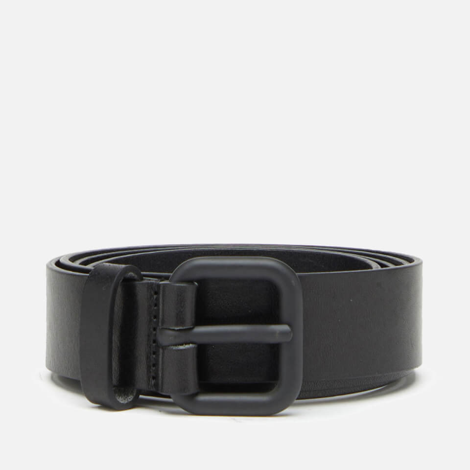 Diesel B-Inlay Logo Leather Belt