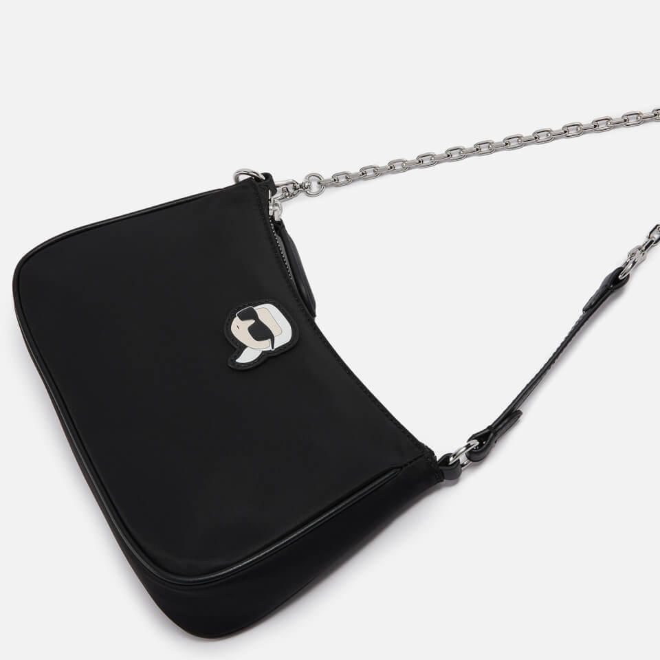 Karl Lagerfeld K/Ikonik Nylon Shoulder Bag