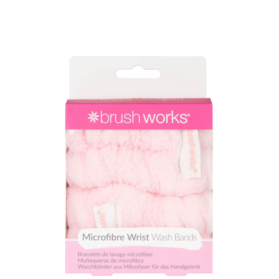 Brushworks Microfibre Wrist Wash Bands - 2 Pack