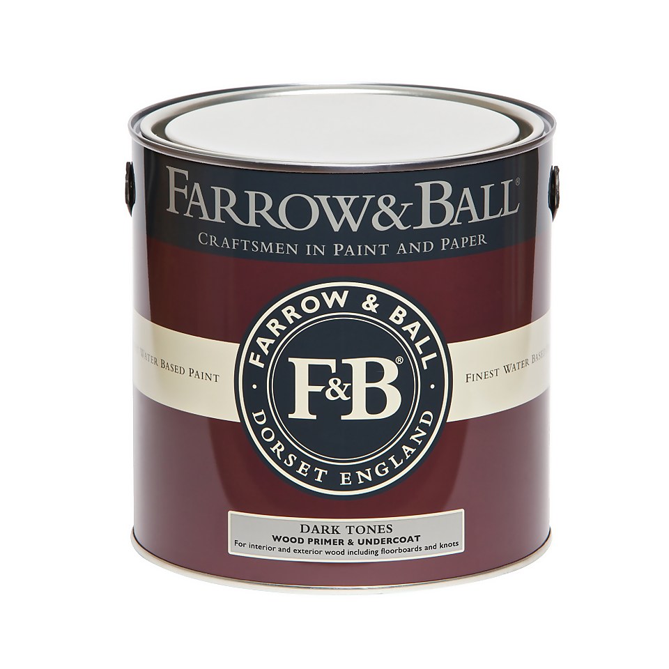 Farrow & Ball Primer Wood Primer & Undercoat Dark Tones - 2.5L