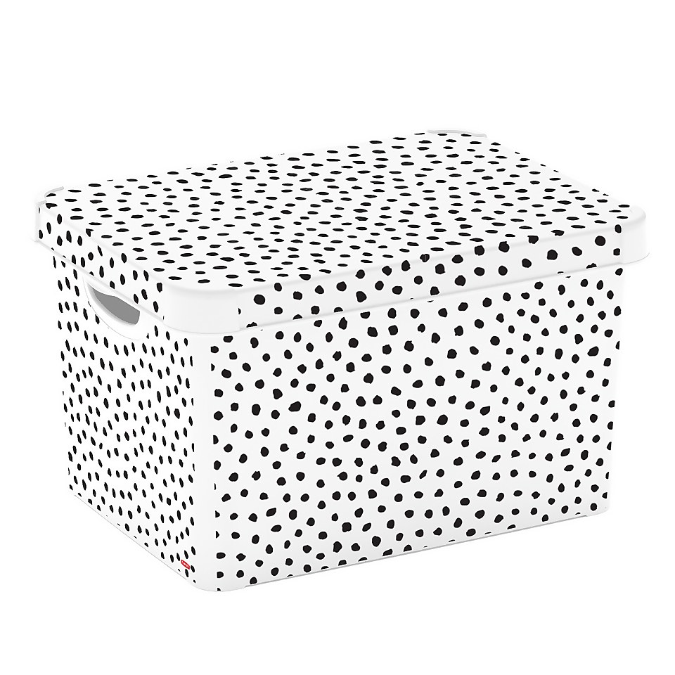 Curver 22L Deco Storage Box - Dalmatian