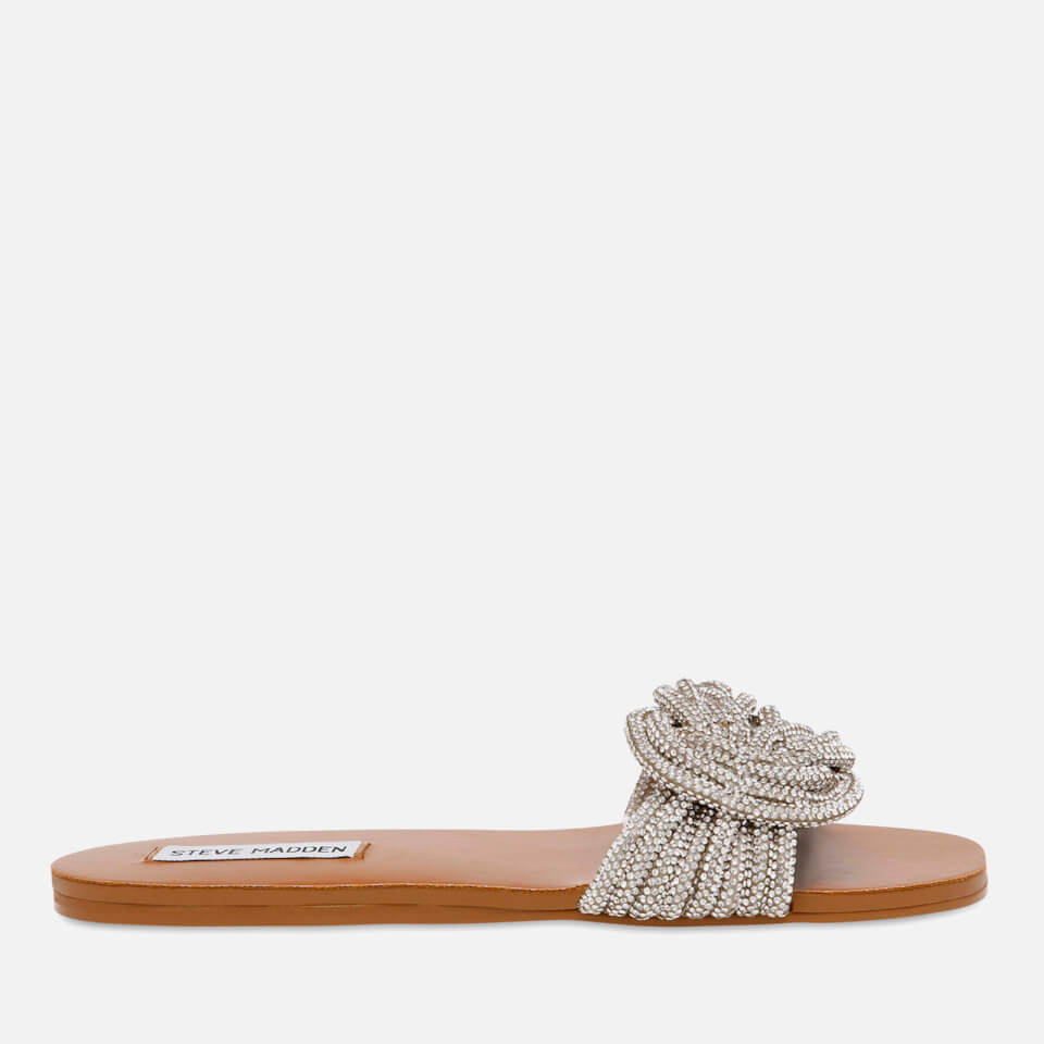 Steve Madden Adore Knot Rhinestone Mules - UK 3