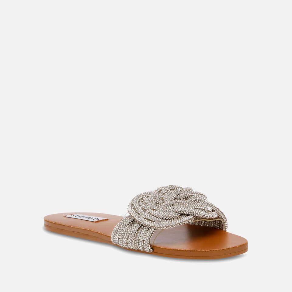 Steve Madden Adore Knot Rhinestone Mules - UK 3 0