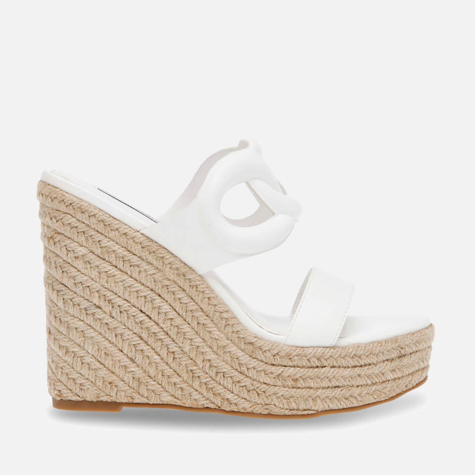 Steve Madden Settle Faux Leather Wedged Mules