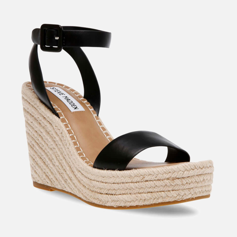 Steve Madden Women's Upstage Leather Wedge Sandals