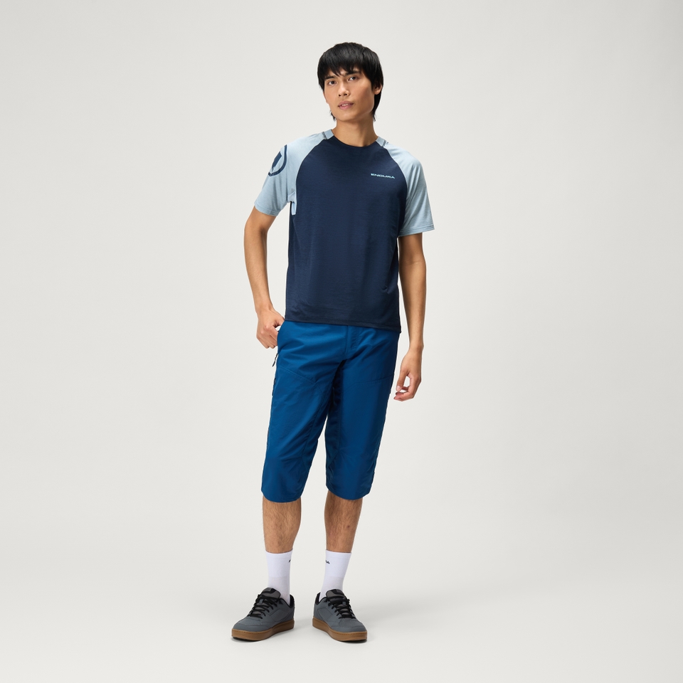 Hummvee 3/4 Short für Herren - Blaubeere