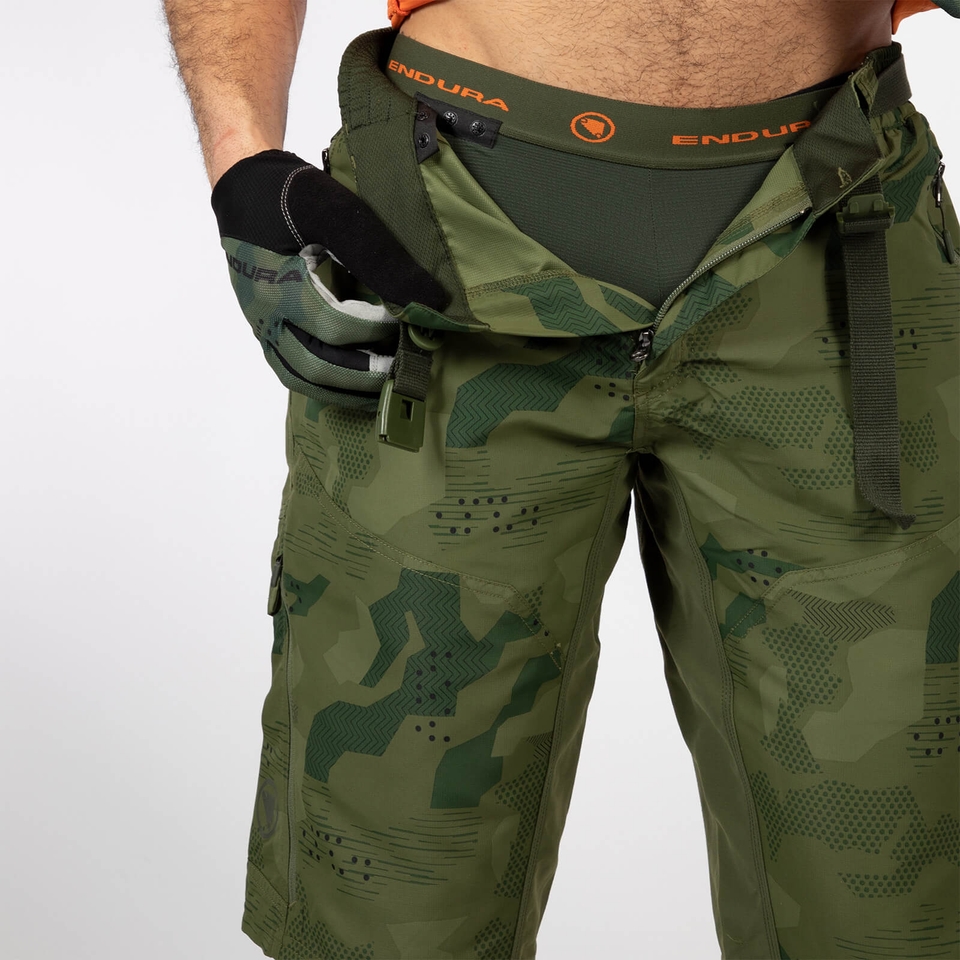 Hummvee Short mit Innenhose für Herren - Ton Oliv