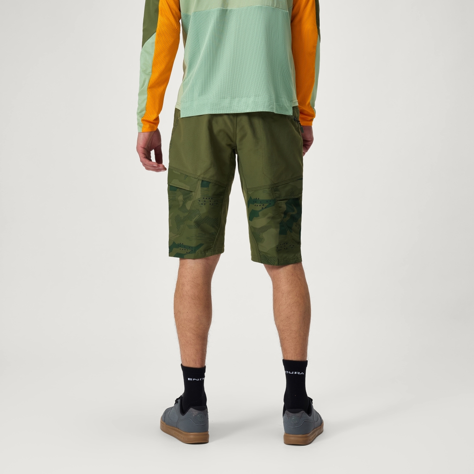 Hummvee Short mit Innenhose für Herren - Ton Oliv