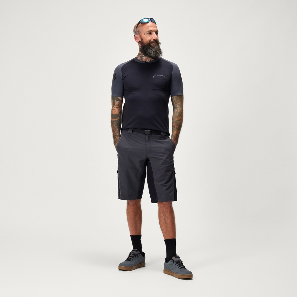 Hummvee Short with Liner - Grey
