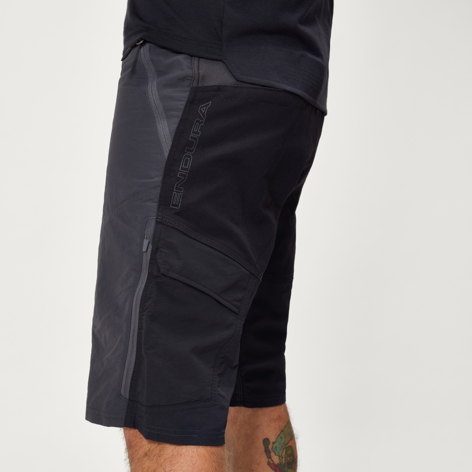 Hummvee Short with Liner - Grey