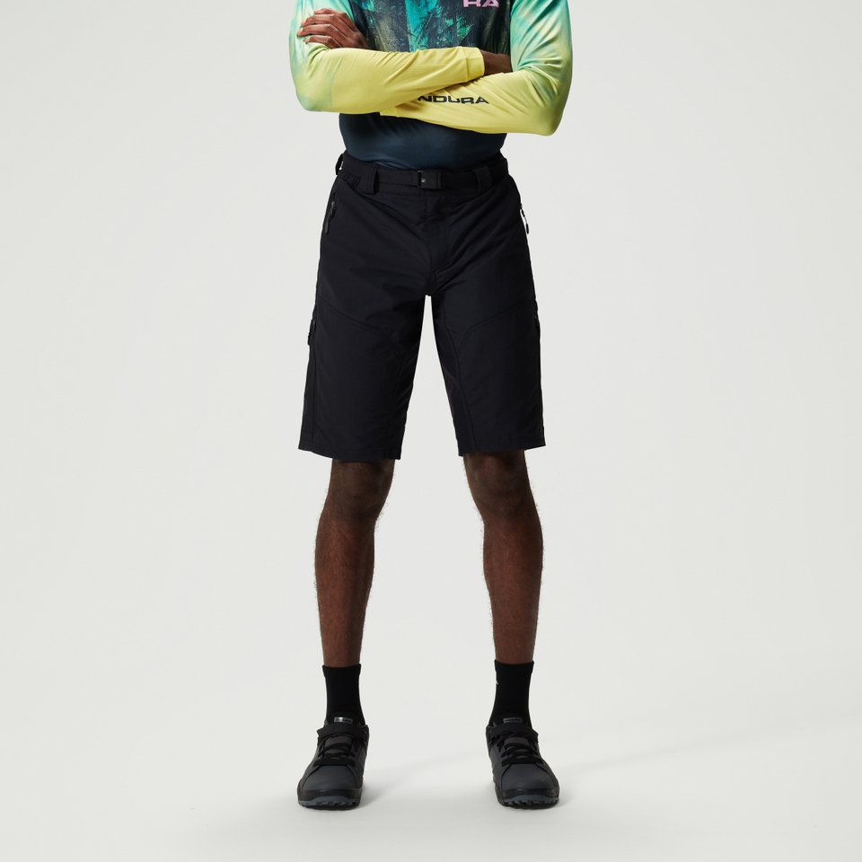 Hummvee Short mit Innenhose für Herren - Schwarz