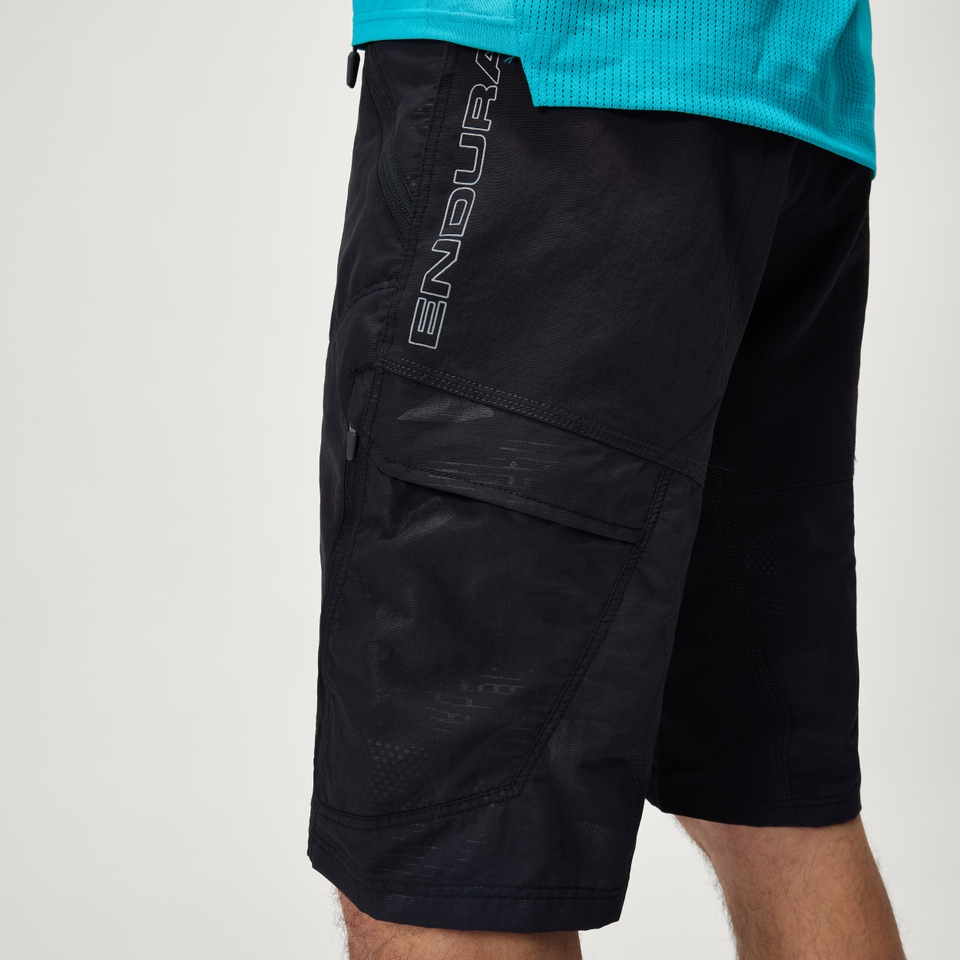 Men's Hummvee Short with Liner - Black Camo