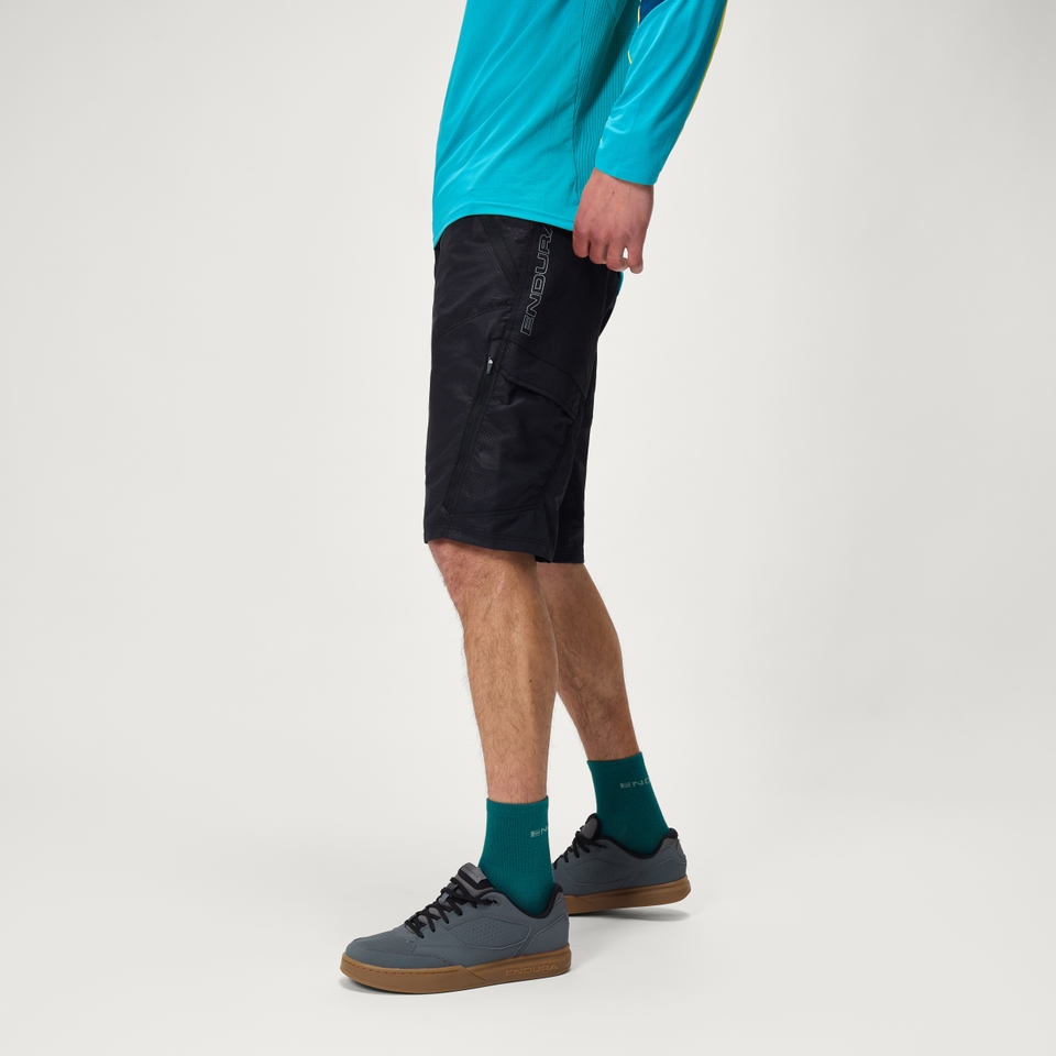 Men's Hummvee Short with Liner - Black Camo