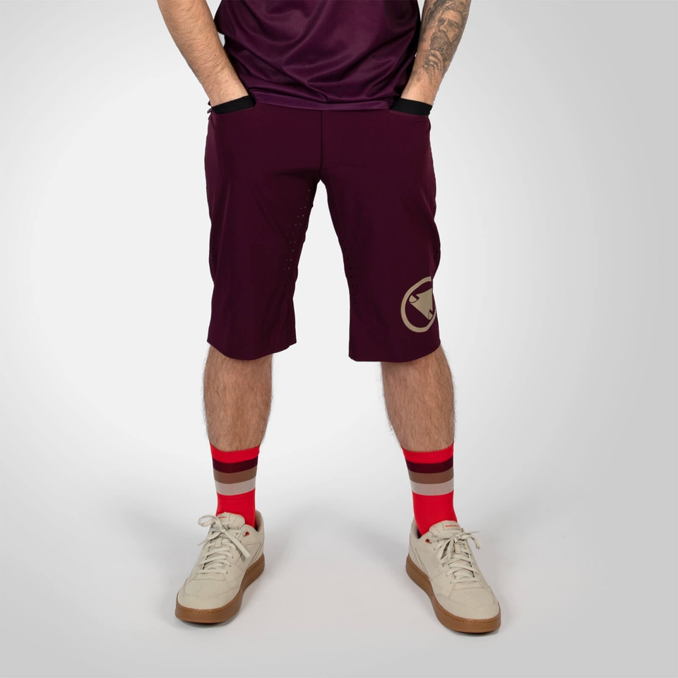 Men's SingleTrack Lite Short - Aubergine