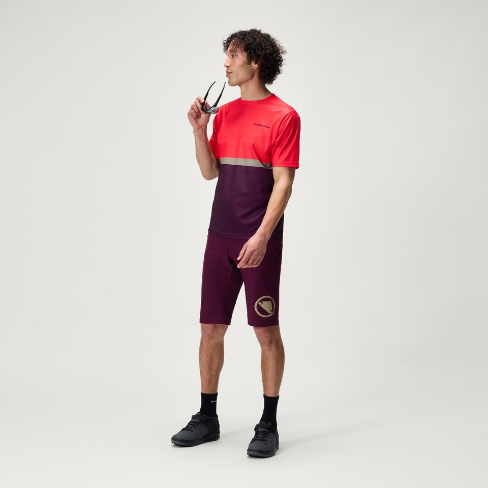 SingleTrack Lite Short für Herren - Aubergine