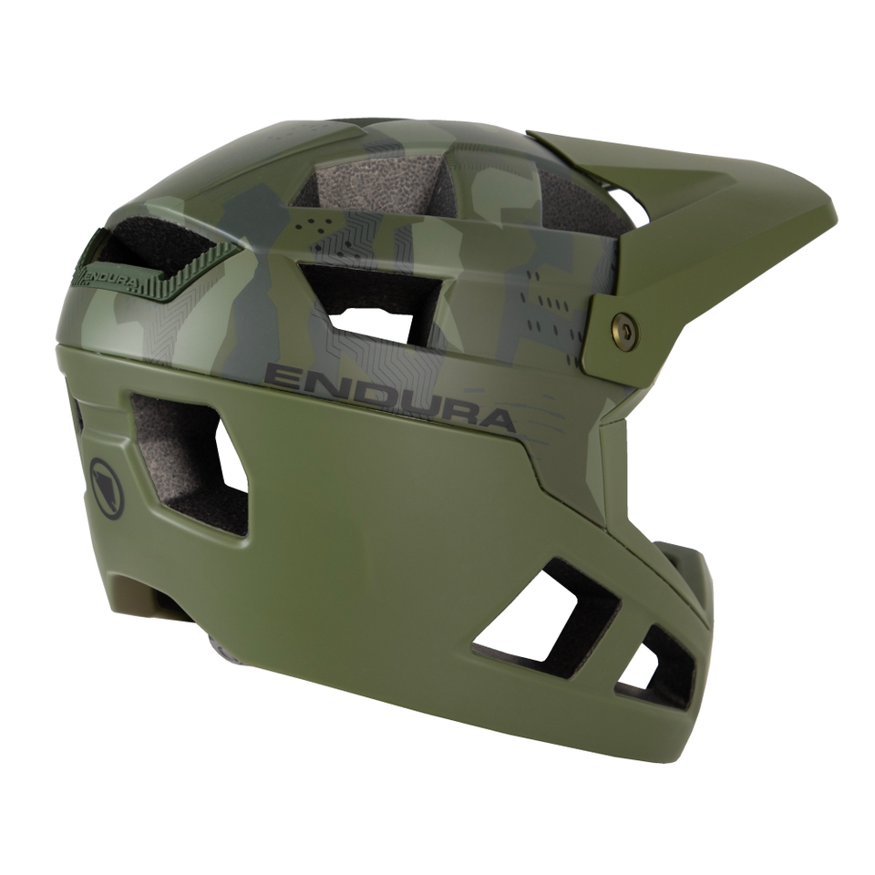 Endura SingleTrack Youth Full Face Helmet - Green