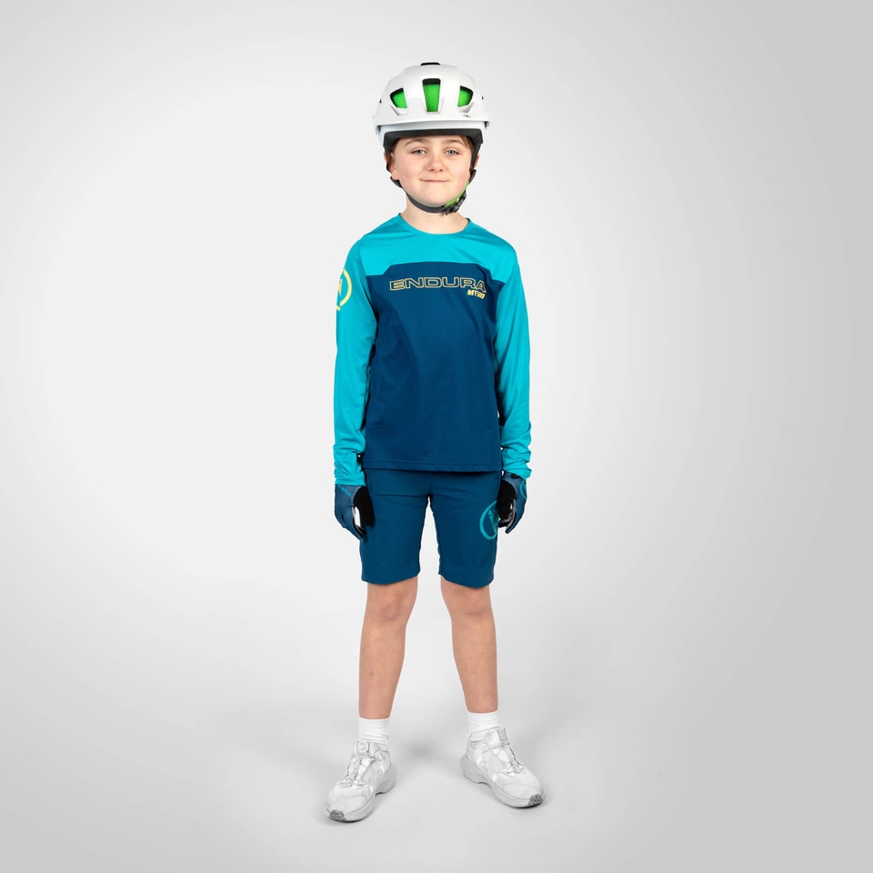 Kids MT500 Burner L/S Jersey - Blueberry