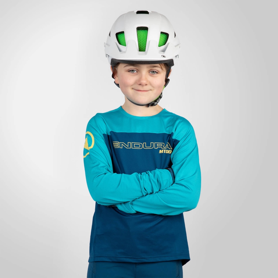 Kid's MT500 Burner L/S Jersey - Blueberry
