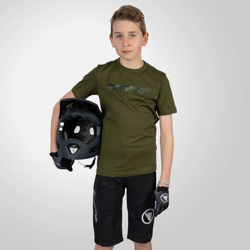 Kids Original Camo Tee - Olive Green