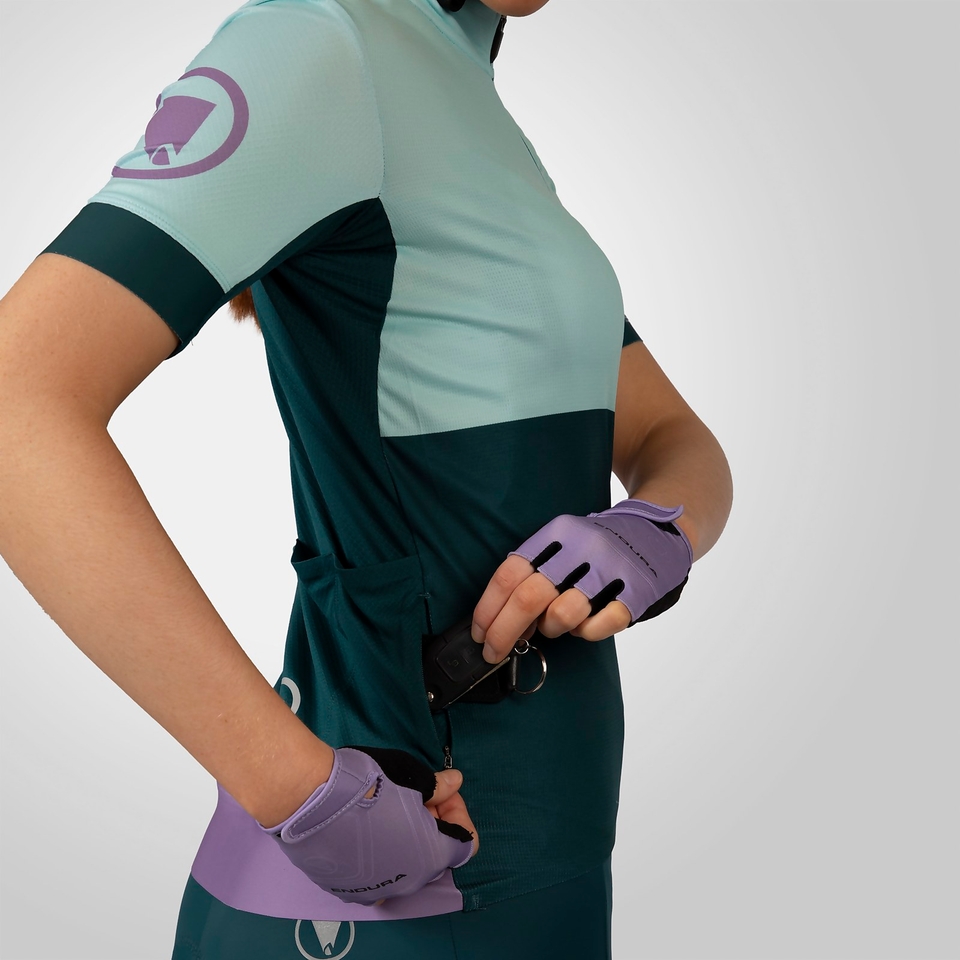 Women's FS260 Print S/S Jersey - Violet
