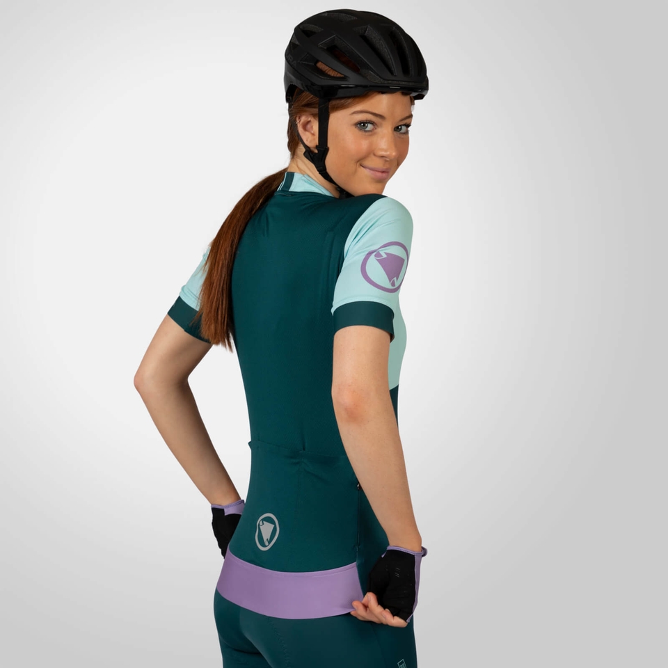 Women's FS260 Print S/S Jersey - Violet