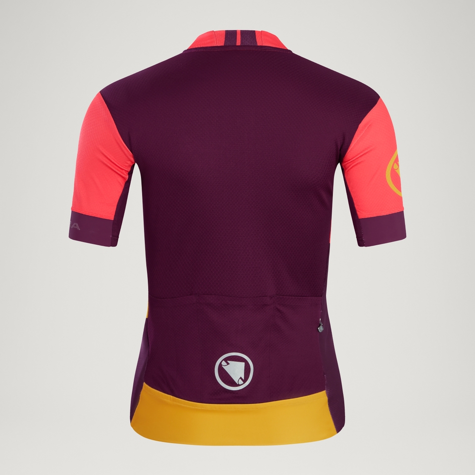 Women's FS260 Print S/S Jersey - Pomegranate