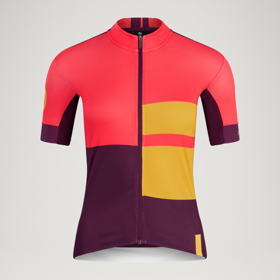 Women's FS260 Print S/S Jersey - Pomegranate