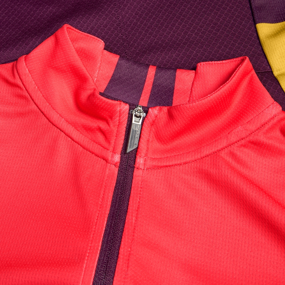 Women's FS260 Print S/S Jersey - Pomegranate