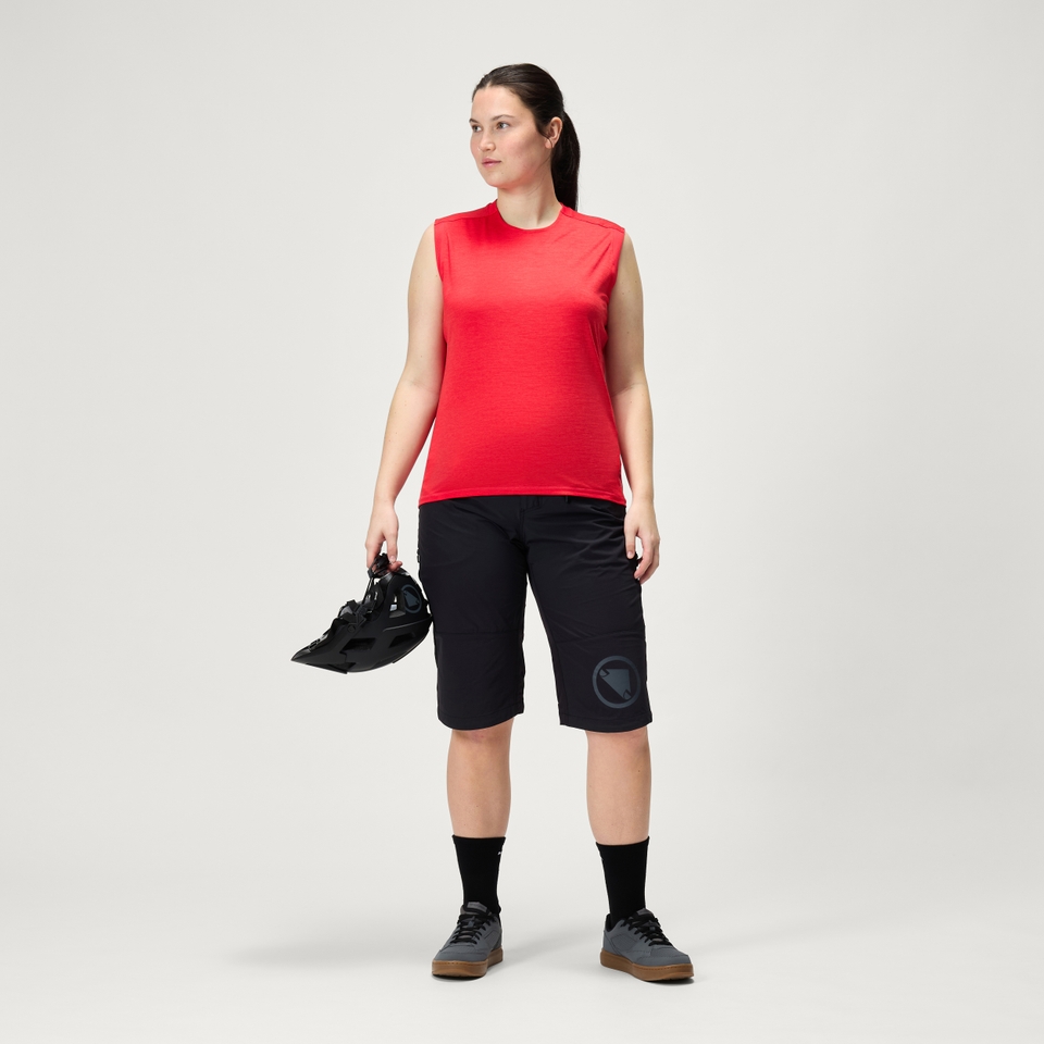 Women's SingleTrack Tank Top - Pomegranate