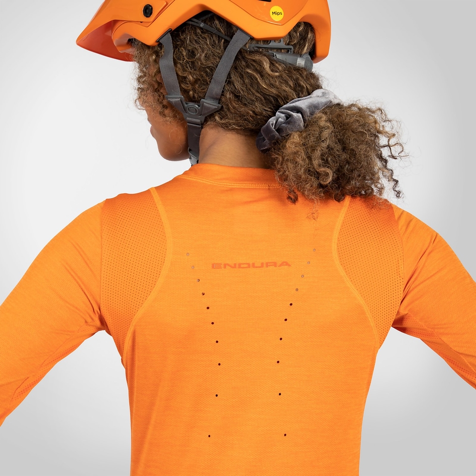 Women's SingleTrack L/S Jersey - Mango