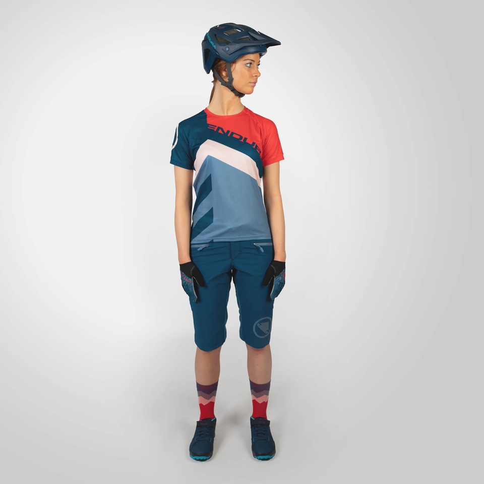 ENDURA WMS SINGLETRACK PRINT TEE LTD PO