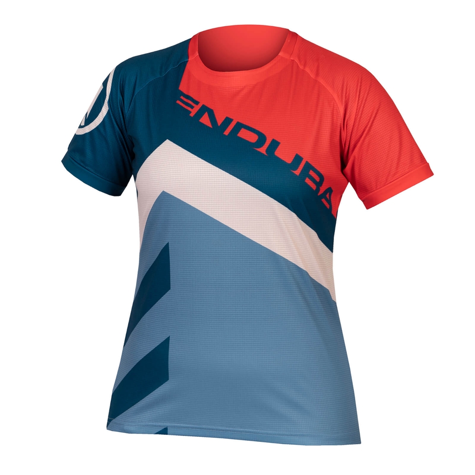 Women's SingleTrack Print Tee LTD - Pomegranate