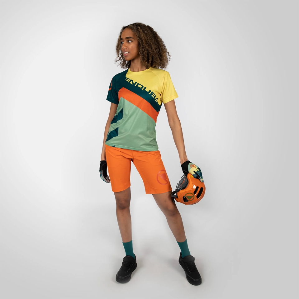 Women's SingleTrack Print Tee LTD - Deep Teal