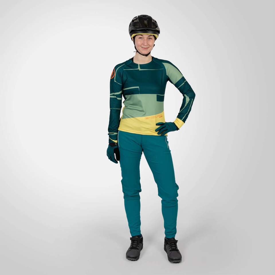ENDURA WMS MT500 L/S PRINT TEE LTD DT