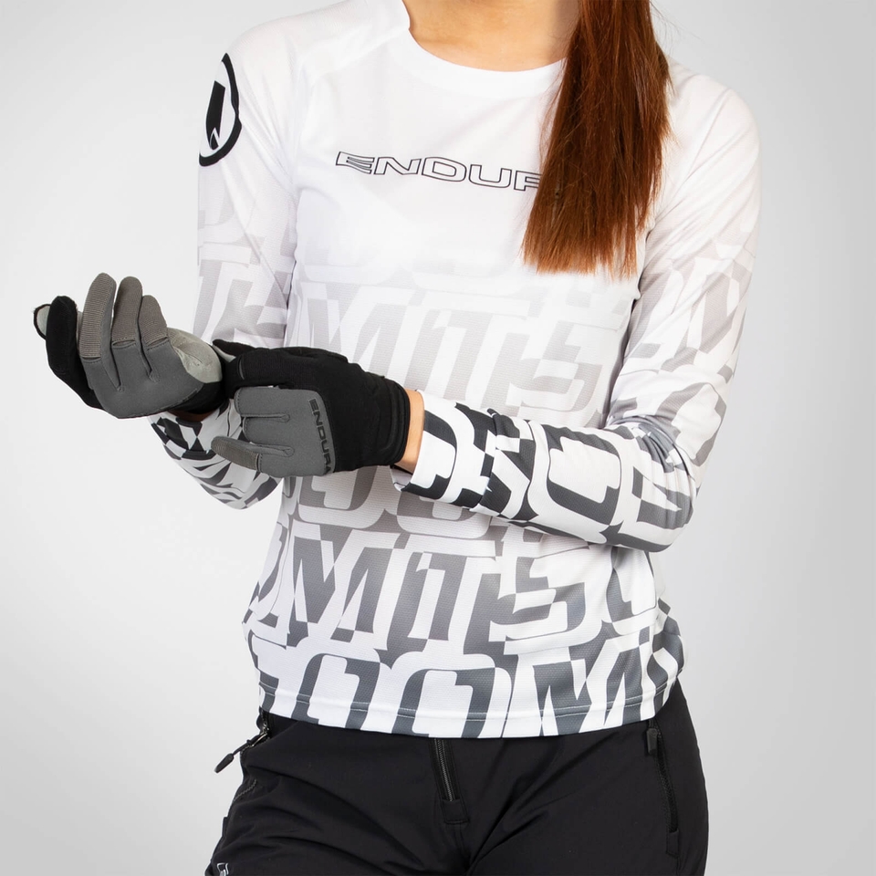 MT500 Print T-Shirt LTD (langarm) für Damen - Schwarz